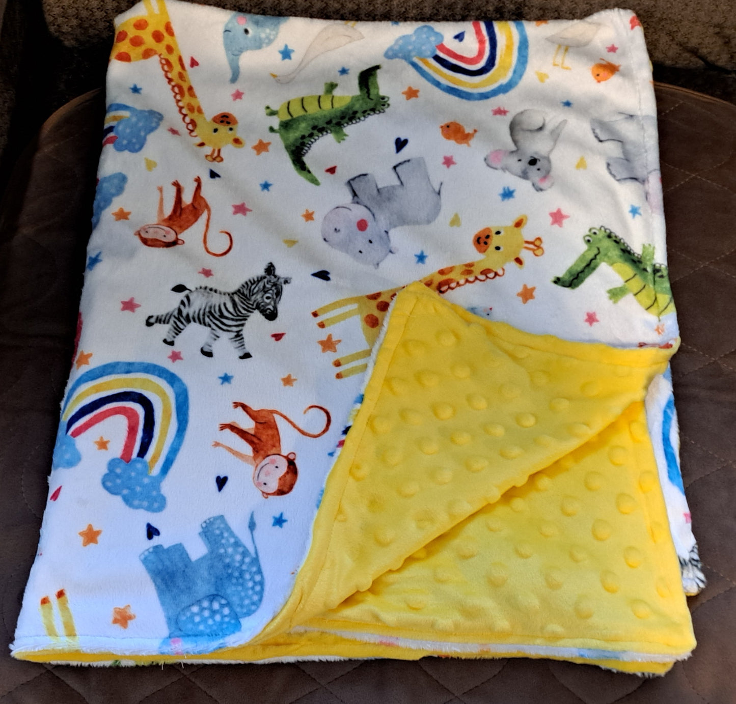 Baby Blanket-Zoo Time