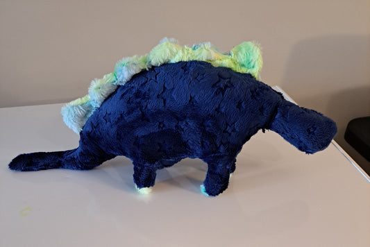 Dinosaur-Blue Embossed Stars
