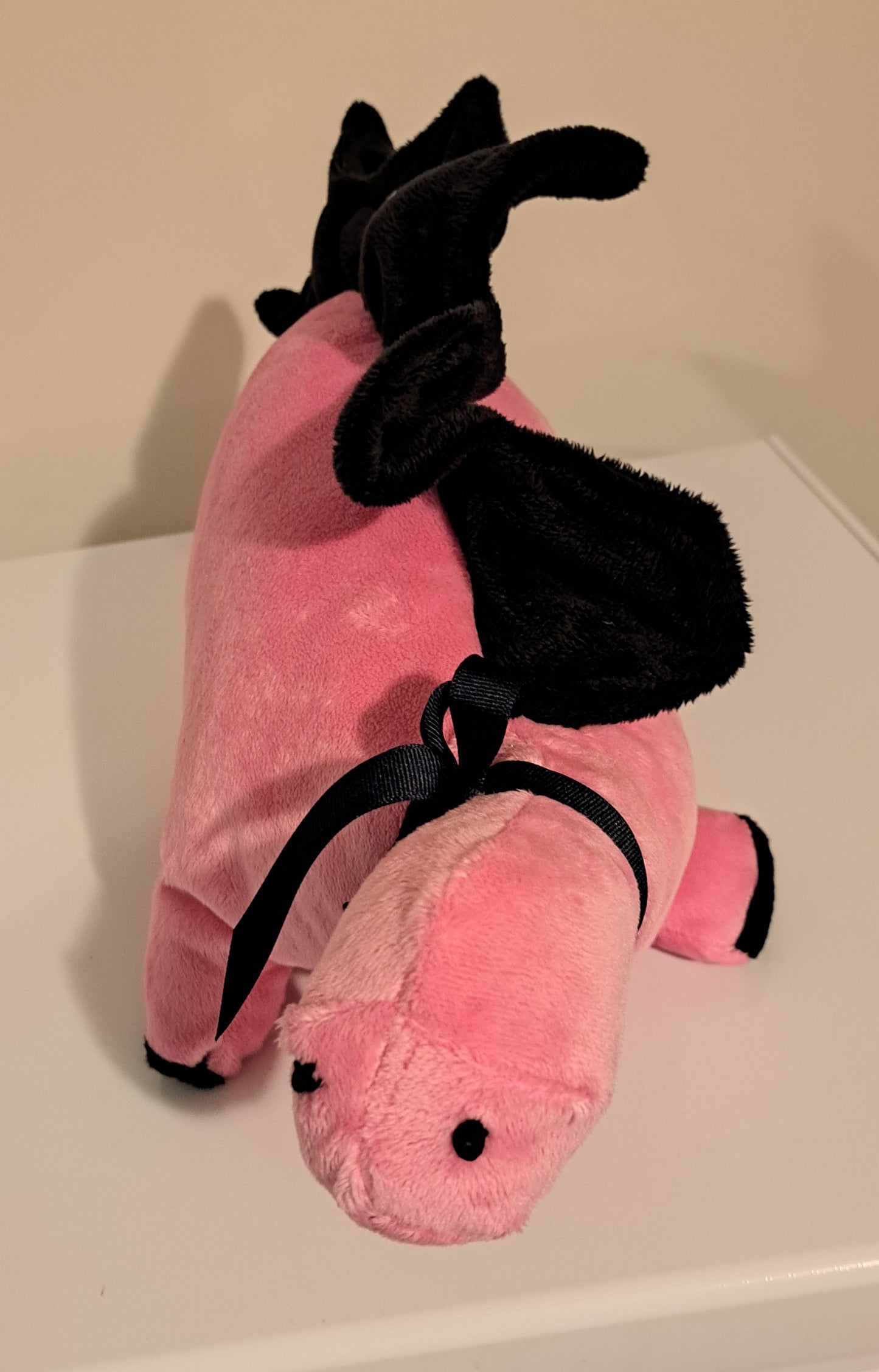Big Stuffed Dinosaur-Pink