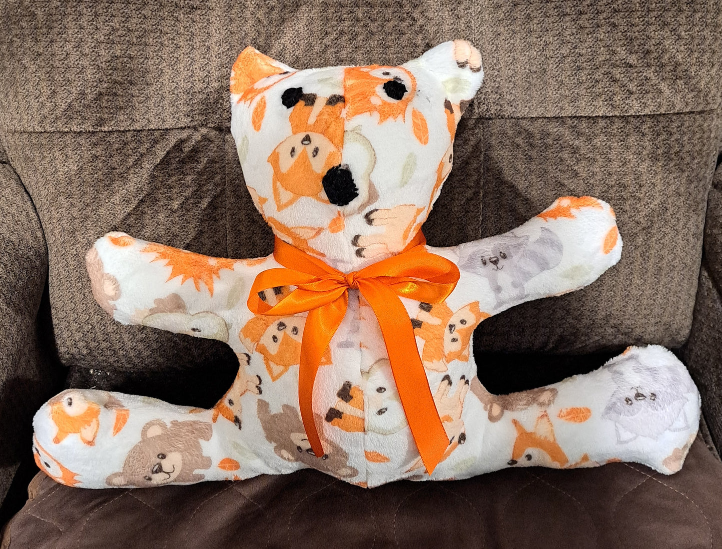 Stuffed Flannel Bear-Woodland