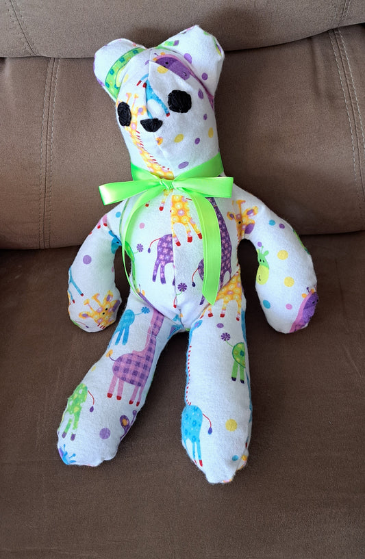 Bear Giraffe Neck Flannel