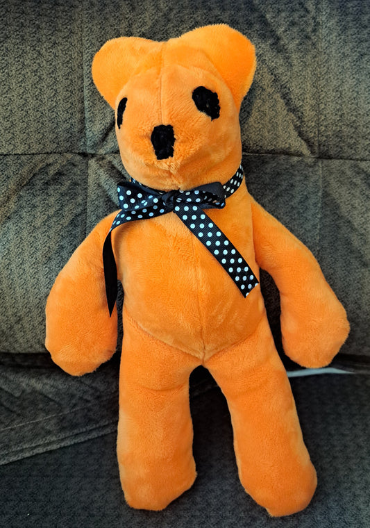 Bear-Orange Minky Plush