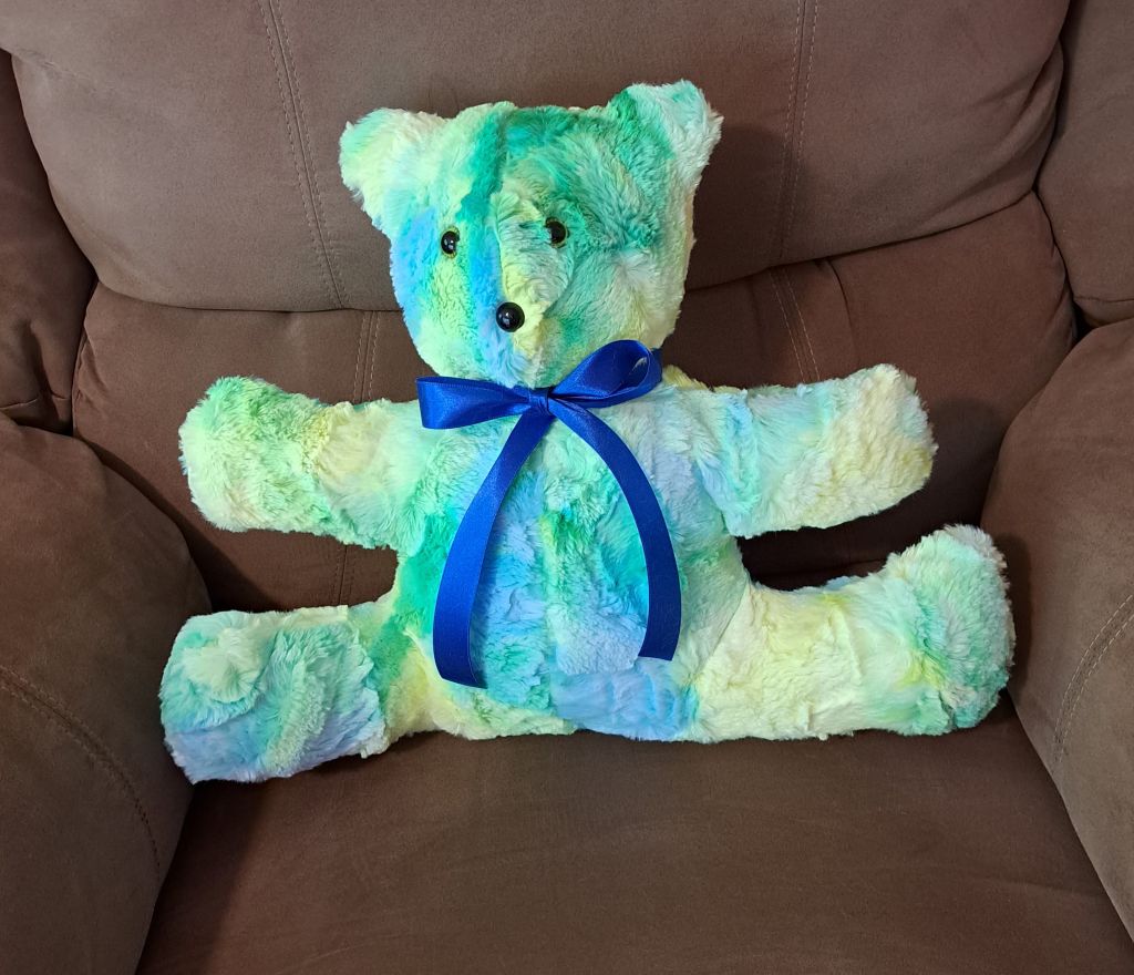 Stuffed Shaggy Bear-Multicolored