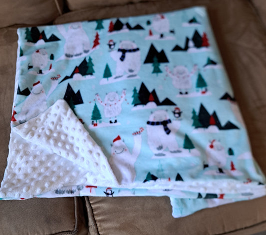 Baby Blanket-Snowmen