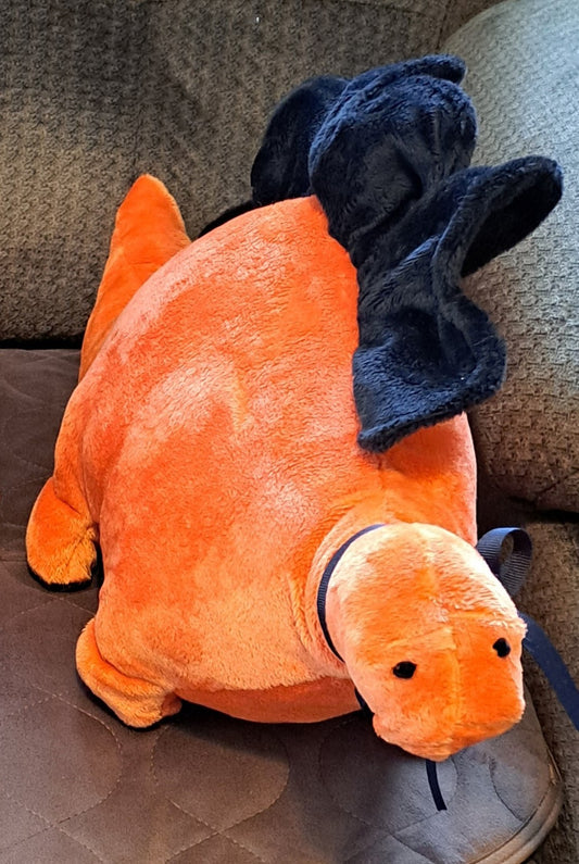 Big Stuffed Dinosaur-Orange