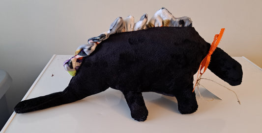 Dinosaur-Black Plush