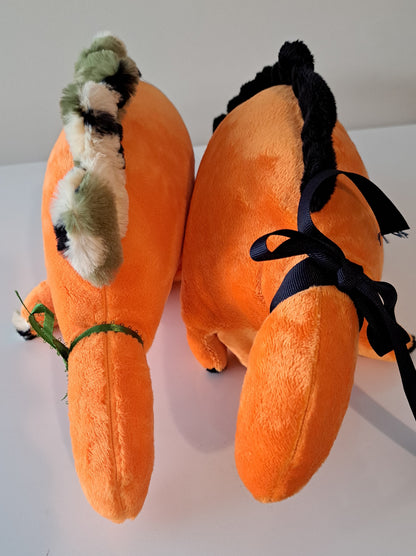 Dino-Orange Minky