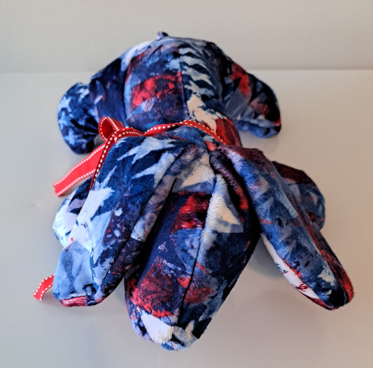Minky Plush Hound Dog Puppy-Patriotic
