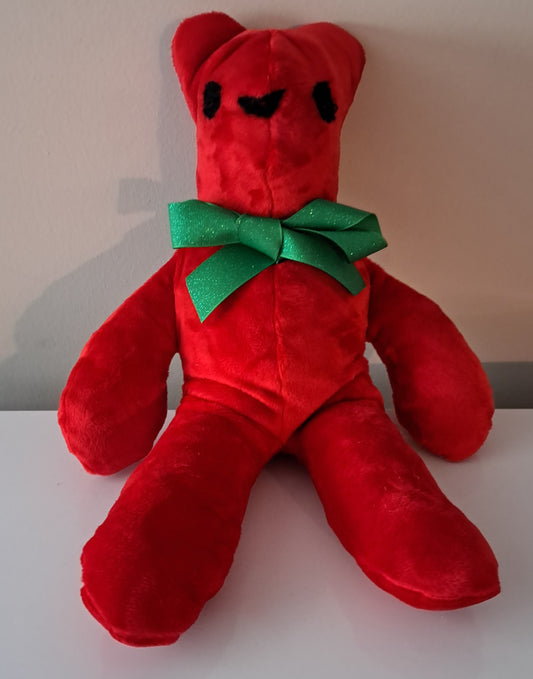 Bear-Red Minky
