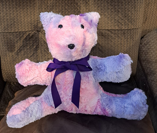 Stuffed Shaggy Bear-Multicolored