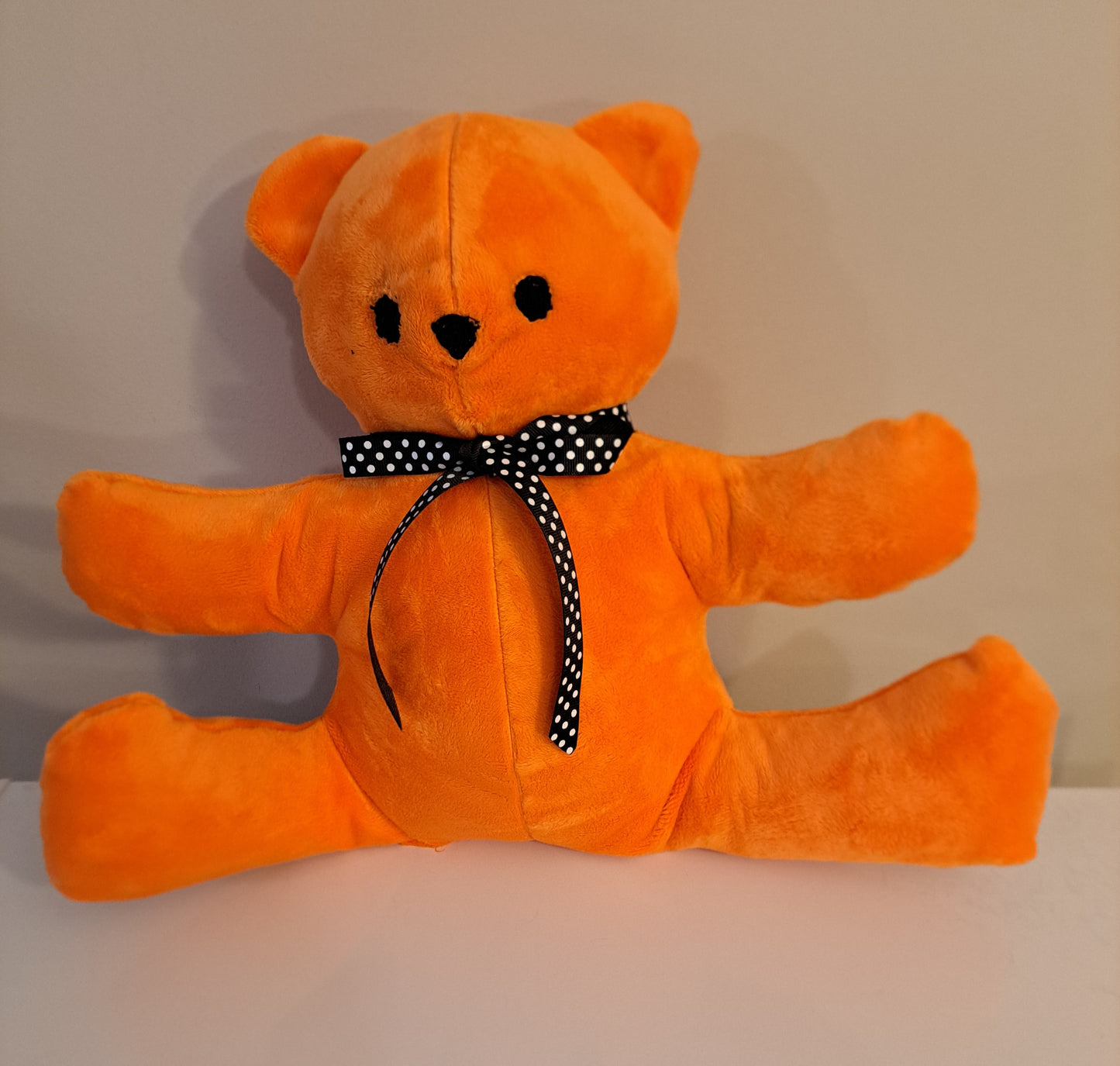 Stuffed Minky Plush Bear-Orange